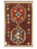 Maimana Afghanistan Kilim Rug - 97 x 61 cm - Handmade