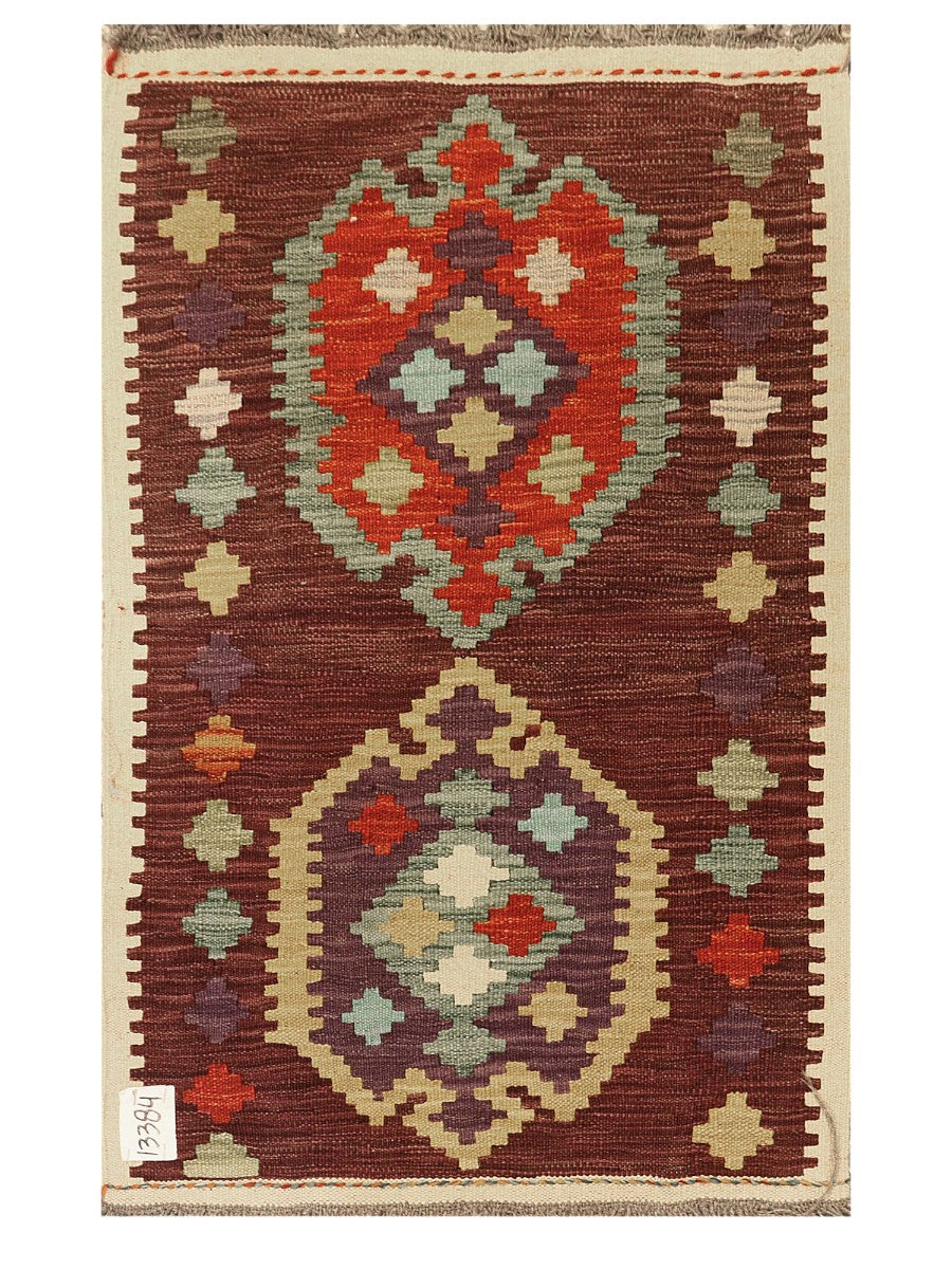 Maimana Afghanistan Kilim Rug - 97 x 61 cm - Handmade