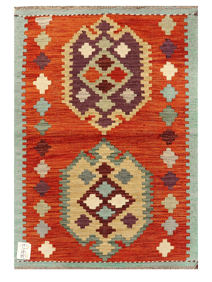 Maimana Afghanistan Kilim Rug - 89 x 62 cm - Handmade