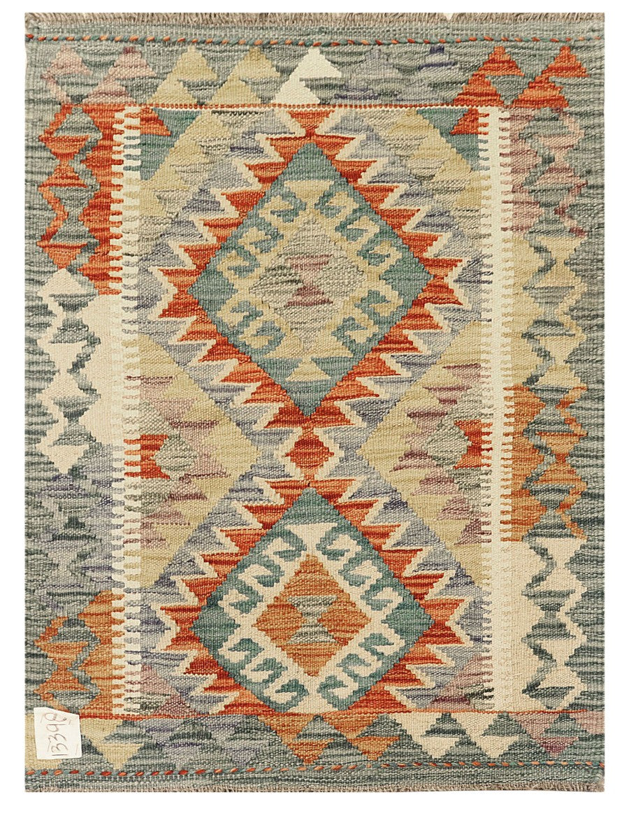 Maimana Afghanistan Kilim Rug - 86 x 64 cm - Handmade