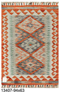 Maimana Afghanistan Kilim Rug - 94 x 63 cm - Handmade