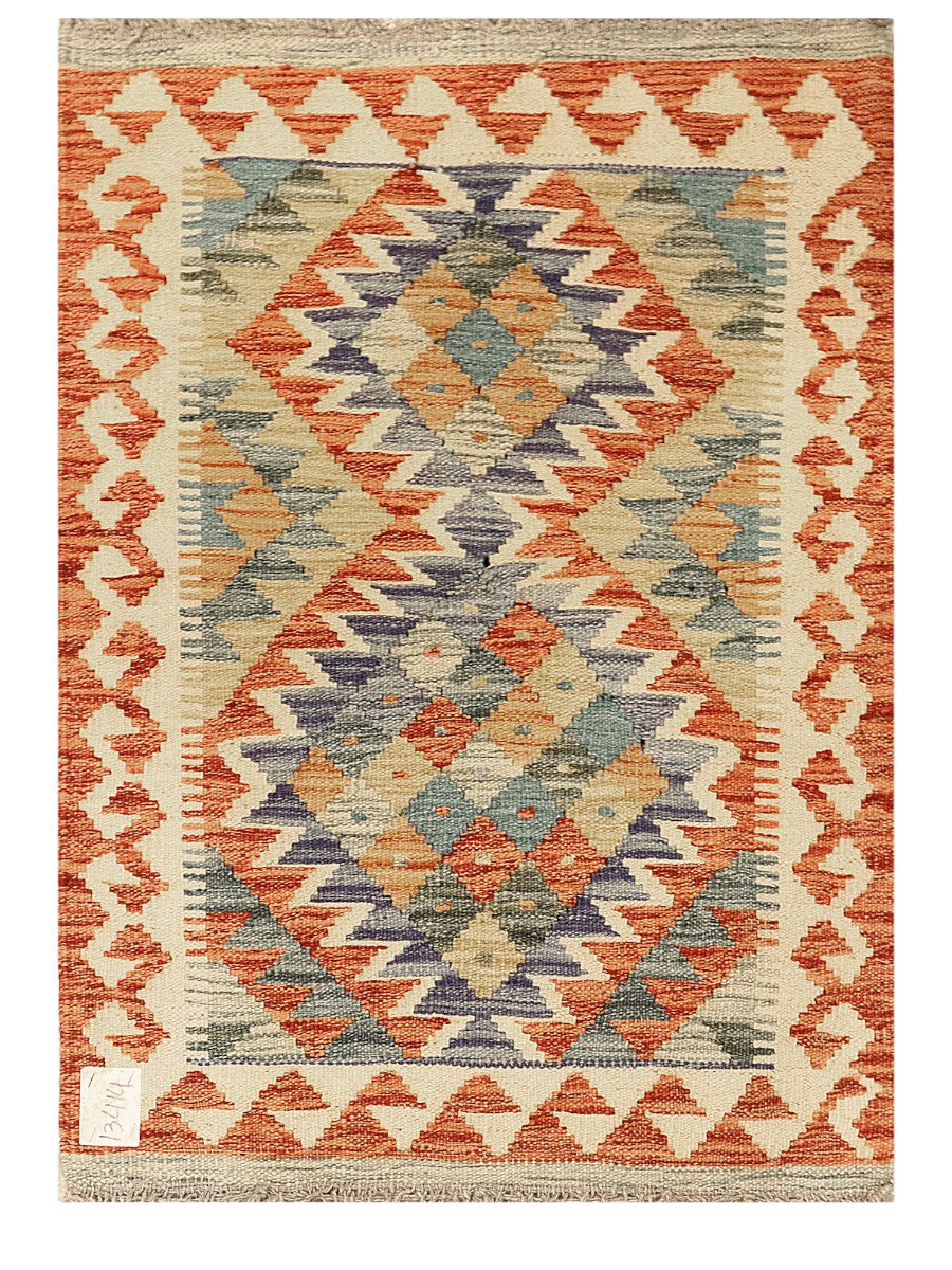 Maimana Afghanistan Kilim Rug - 89 x 65 cm - Handmade