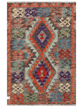 Maimana Afghanistan Kilim Rug - 146 x94 cm - Handmade