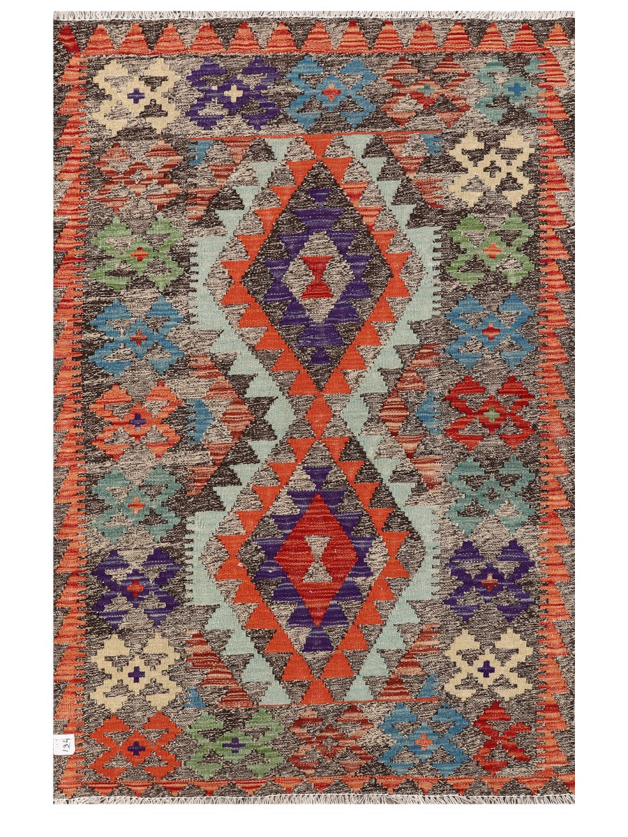 Maimana Afghanistan Kilim Rug - 146 x94 cm - Handmade