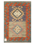 Maimana Afghanistan Kilim Rug - 89 x 59 cm - Handmade