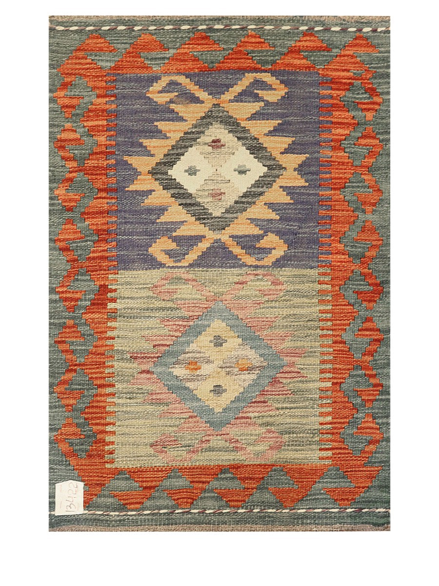 Maimana Afghanistan Kilim Rug - 89 x 59 cm - Handmade