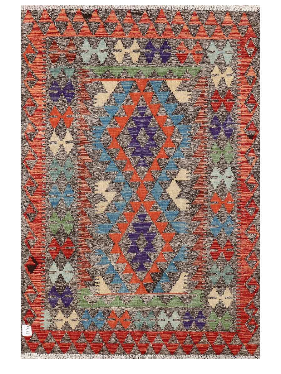 Maimana Afghanistan Kilim Rug - 144 x97 cm - Handmade