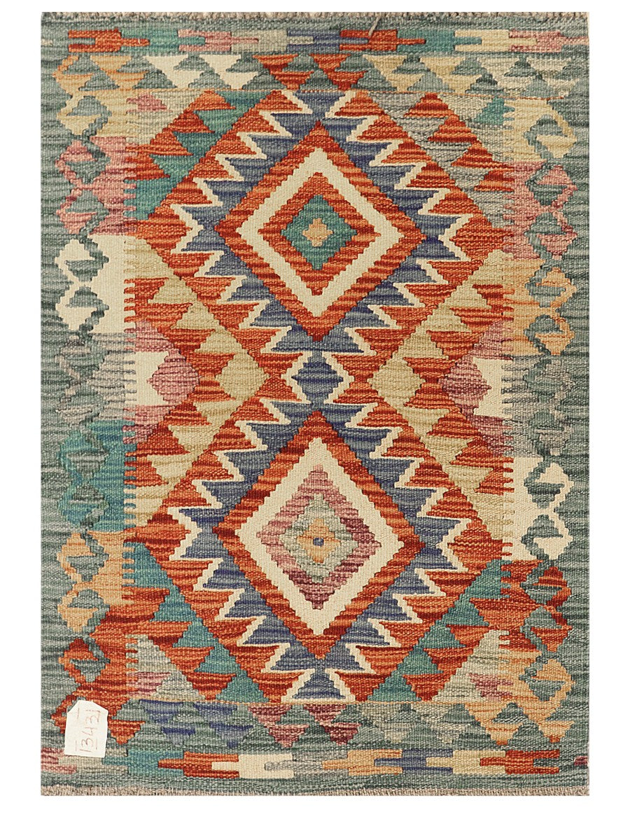 Maimana Afghanistan Kilim Rug - 90 x 63 cm - Handmade