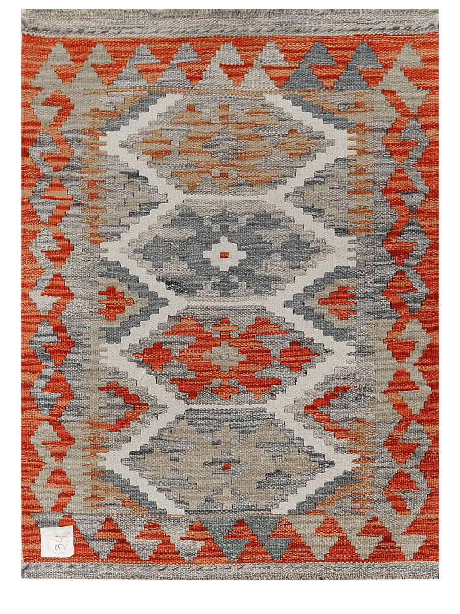 Maimana Afghanistan Kilim Rug - 79 x 60 cm - Handmade