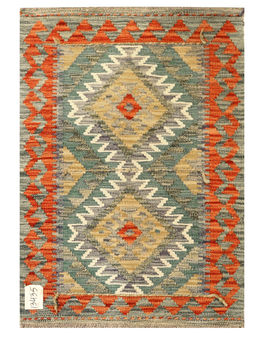 Maimana Afghanistan Kilim Rug - 83 x 58 cm - Handmade