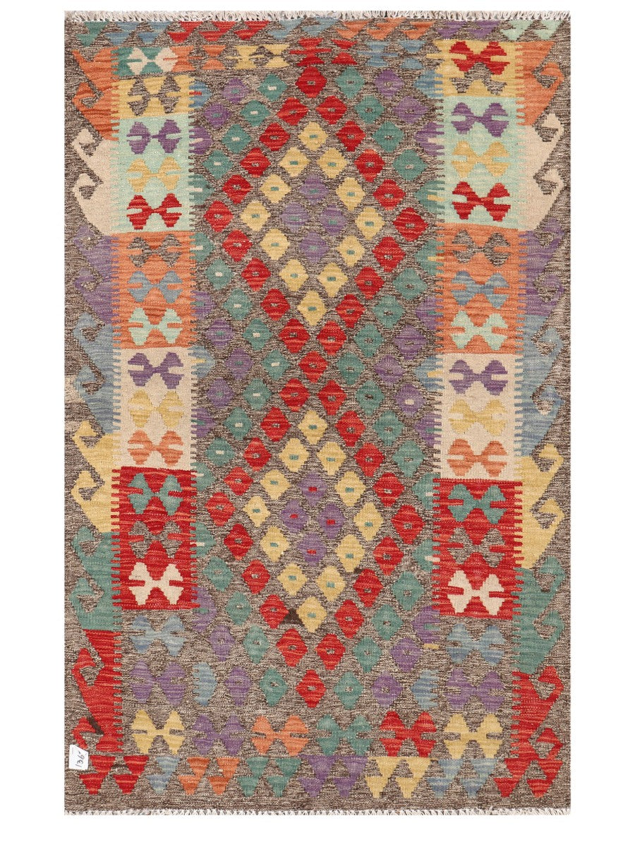 Maimana Afghanistan Kilim Rug - 154 x97 cm - Handmade