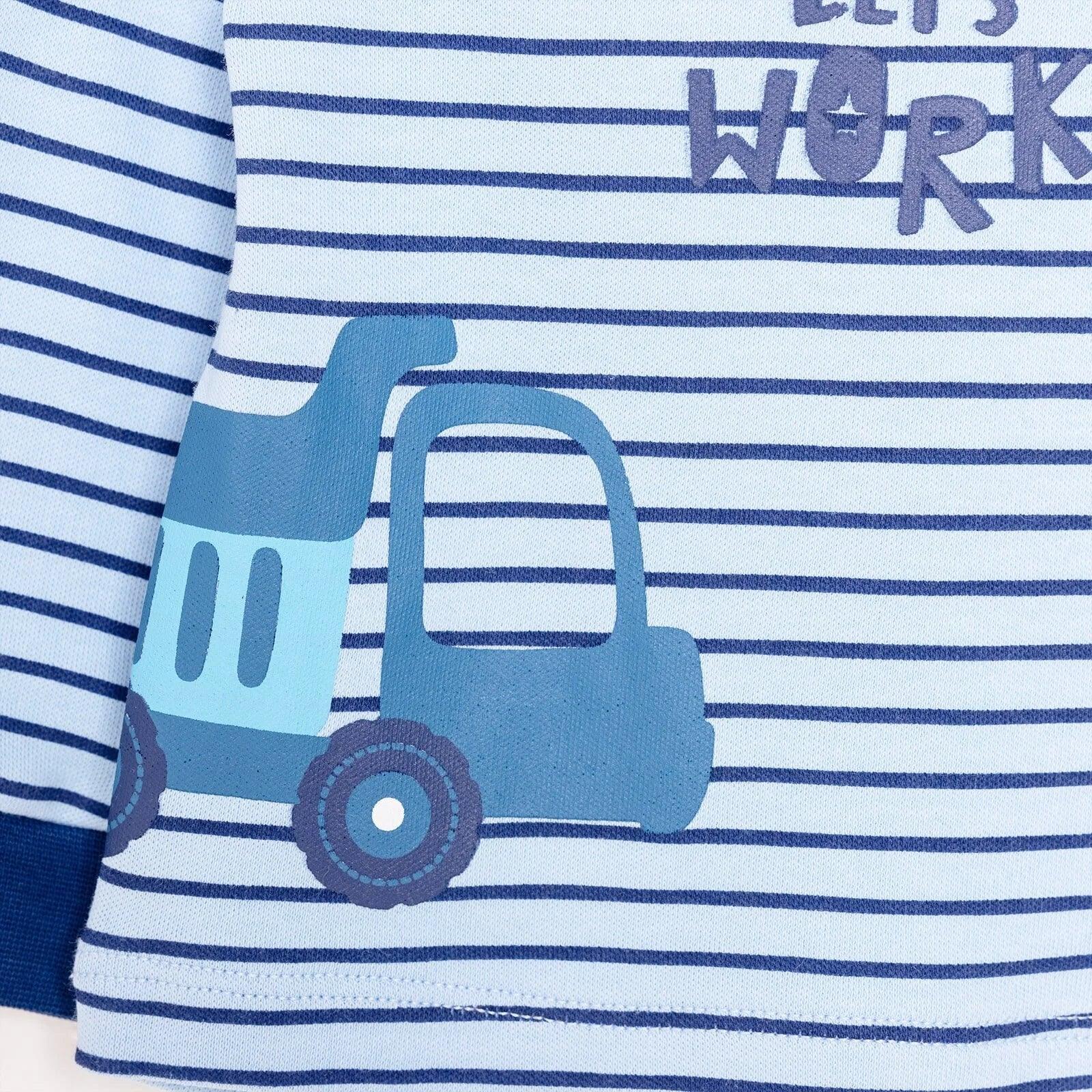 HelloBaby Baby Boy Long Sleeve Pyjamas Set - Dark Blue - Bobobiy