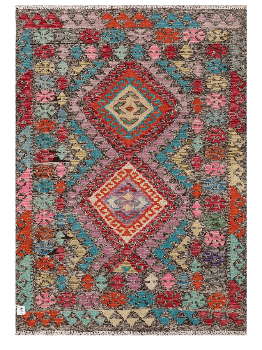 Maimana Afghanistan Kilim Rug - 140 x98 cm - Handmade