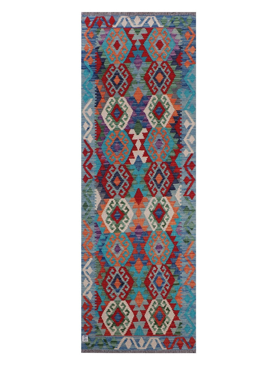 Maimana Afghanistan Kilim Runner - 237 x 80 cm - Handmade