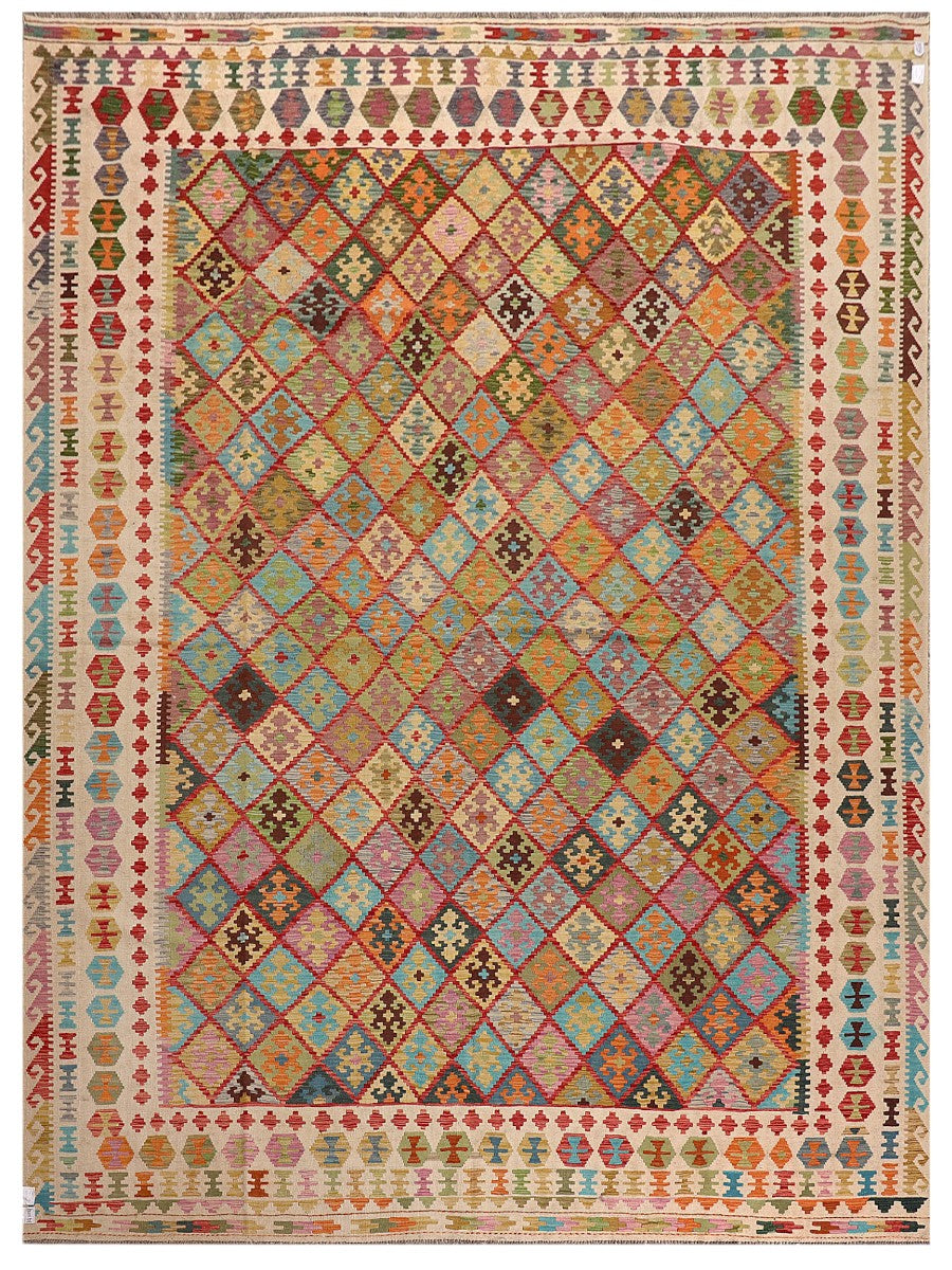 Maimana Afghanistan Kilim Rug - 450 x355 cm - Handmade