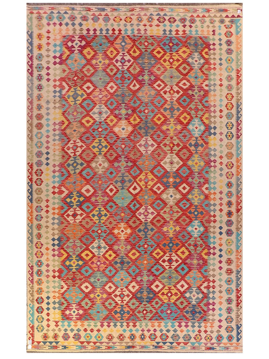 Maimana Afghanistan Kilim Rug - 501 x313 cm - Handmade