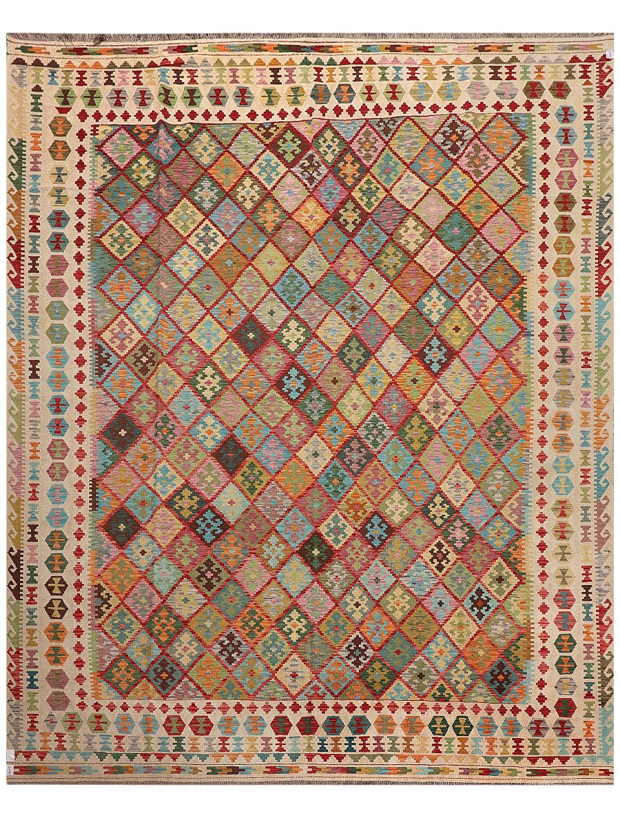 Maimana Afghanistan Kilim Rug - 458 x374 cm - Handmade