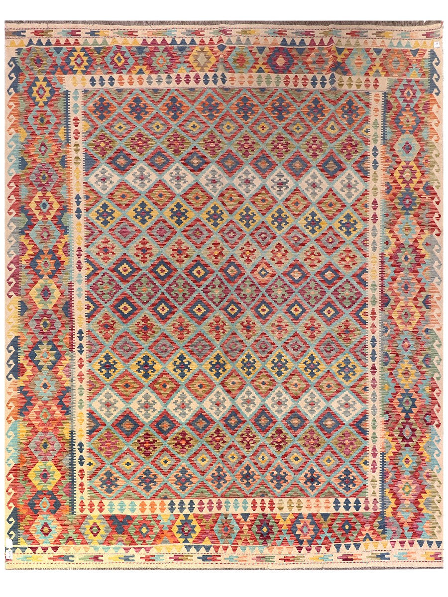 Maimana Afghanistan Kilim Rug - 396 x321 cm - Handmade