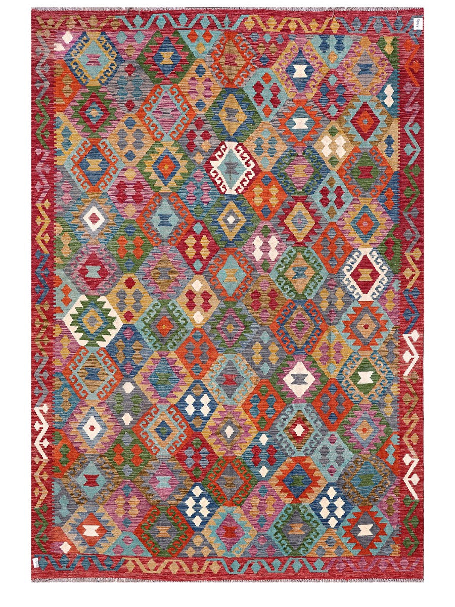 Maimana Afghanistan Kilim Rug - 297 x207 cm - Handmade