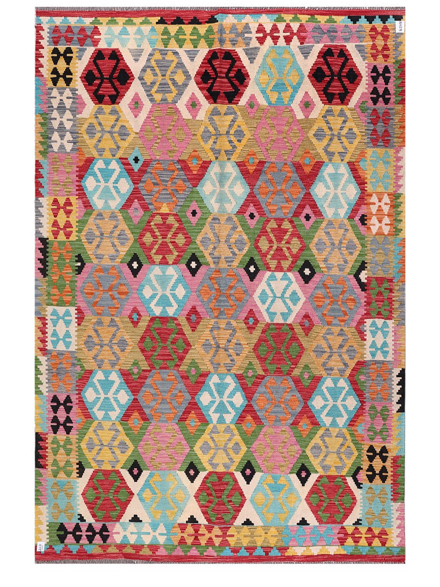 Maimana Afghanistan Kilim Rug - 300 x203 cm - Handmade