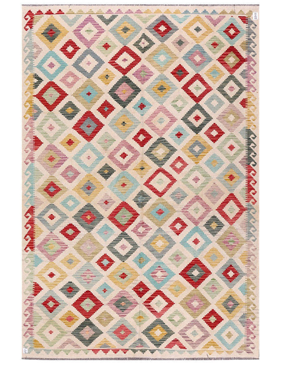 Maimana Afghanistan Kilim Rug - 293 x200 cm - Handmade