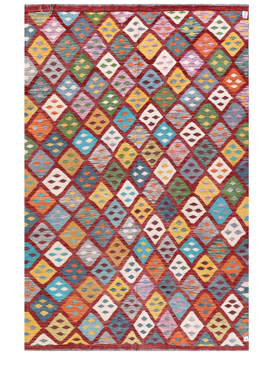 Maimana Afghanistan Kilim Rug - 288 x190 cm - Handmade