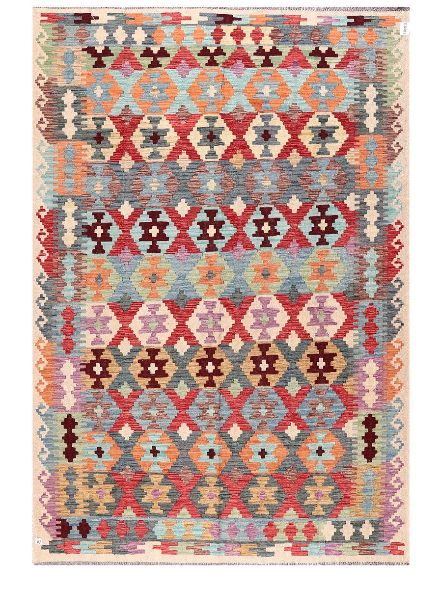 Maimana Afghanistan Kilim Rug - 291 x200 cm - Handmade
