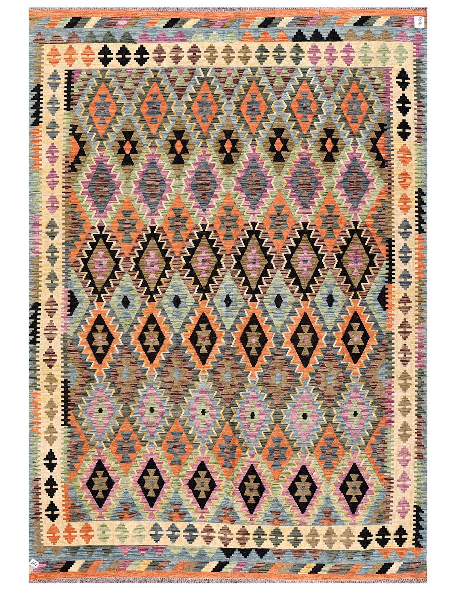 Maimana Afghanistan Kilim Rug - 300 x211 cm - Handmade