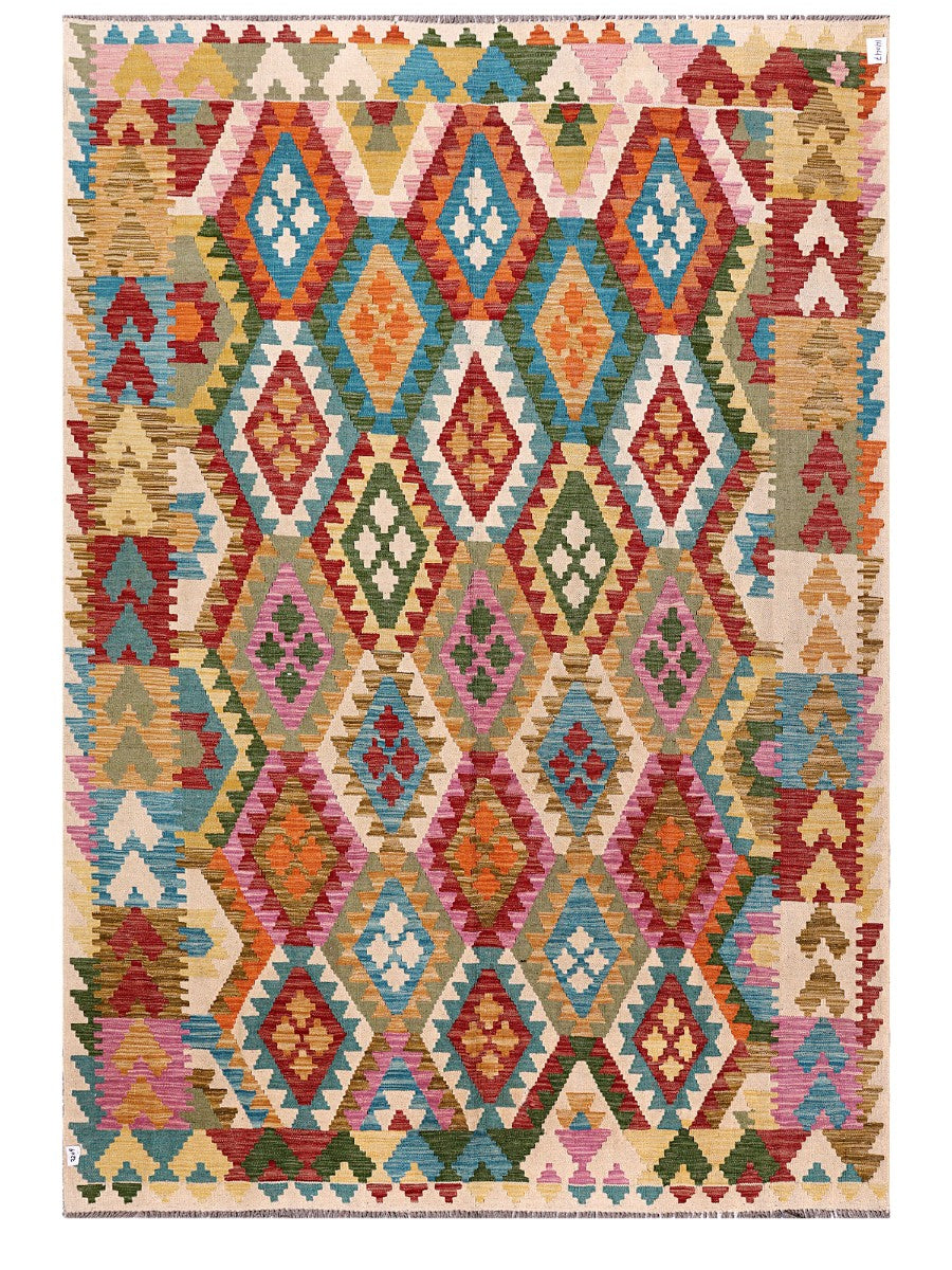 Maimana Afghanistan Kilim Rug - 290 x203 cm - Handmade