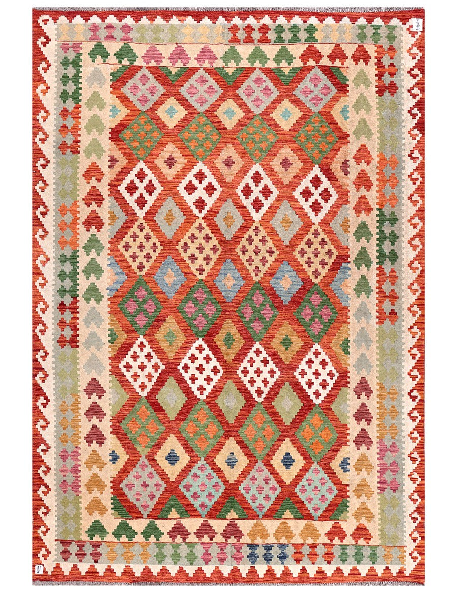 Maimana Afghanistan Kilim Rug - 298 x207 cm - Handmade