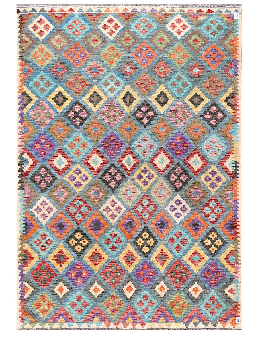 Maimana Afghanistan Kilim Rug - 292 x205 cm - Handmade