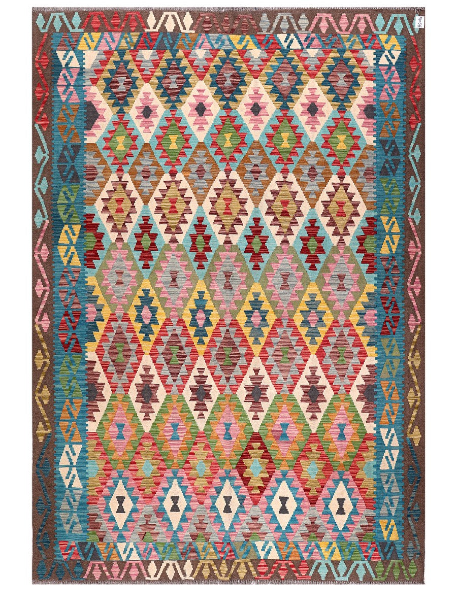 Maimana Afghanistan Kilim Rug - 299 x207 cm - Handmade
