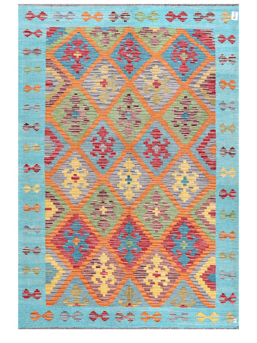 Maimana Afghanistan Kilim Rug - 248 x172 cm - Handmade