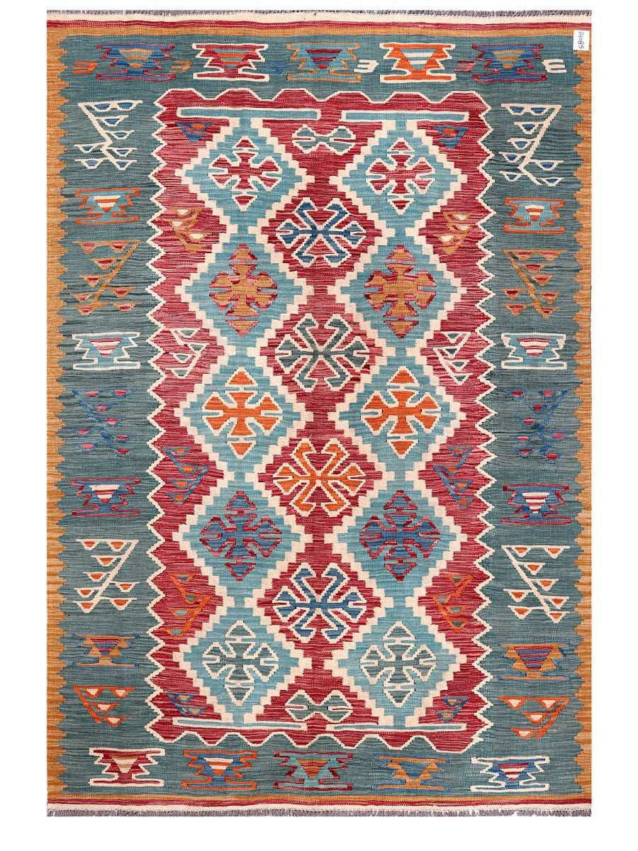 Maimana Afghanistan Kilim Rug - 247 x171 cm - Handmade