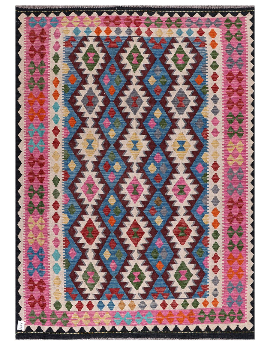 Maimana Afghanistan Kilim Rug - 237 x174 cm - Handmade