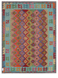 Maimana Afghanistan Kilim Rug - 202 x158 cm - Handmade