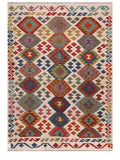 Maimana Afghanistan Kilim Rug - 244 x176 cm - Handmade