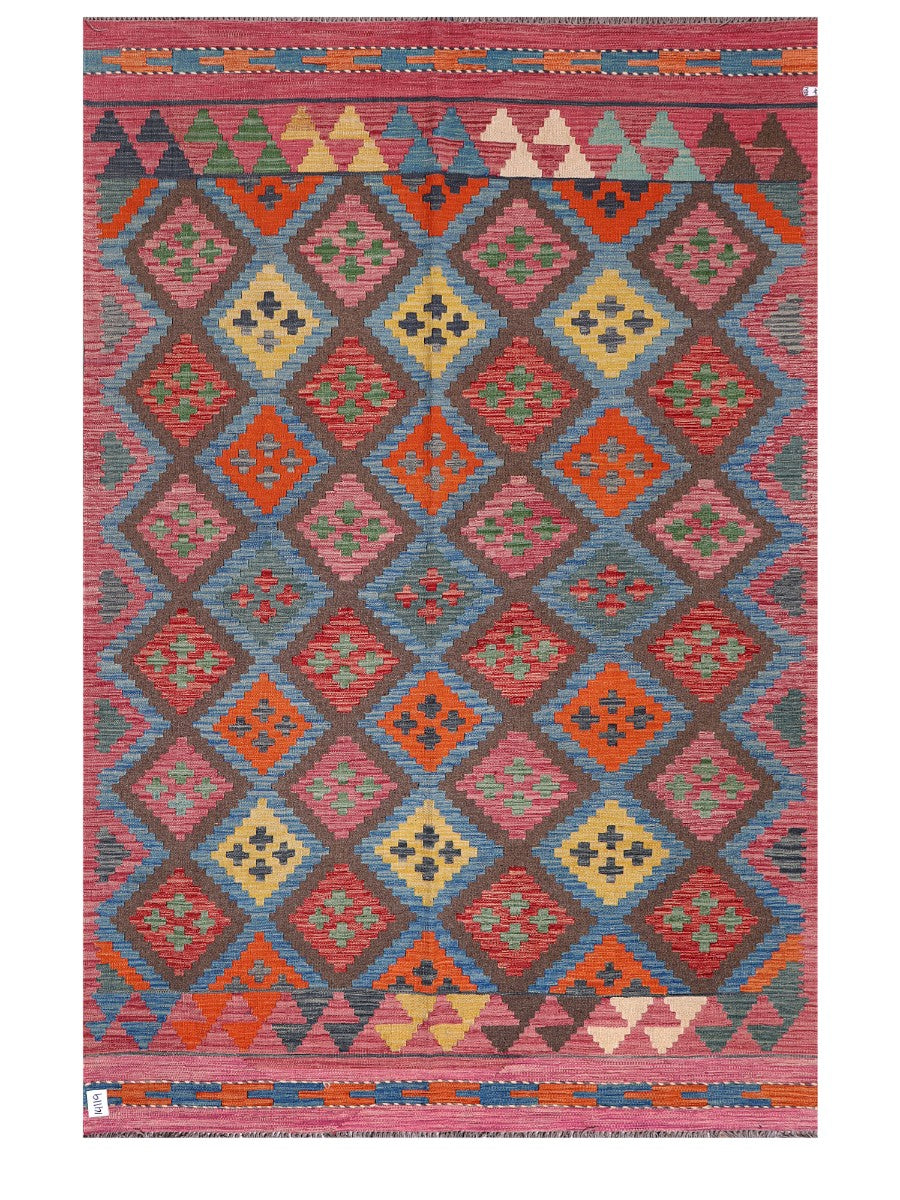 Maimana Afghanistan Kilim Rug - 262 x175 cm - Handmade