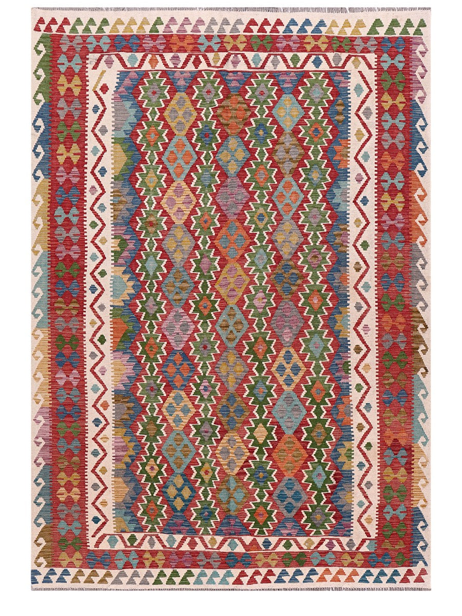 Maimana Afghanistan Kilim Rug - 301 x210 cm - Handmade