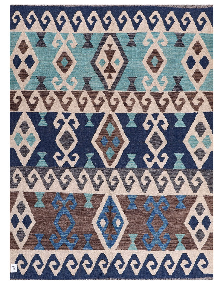 Maimana Afghanistan Kilim Rug - 197 x150 cm - Handmade