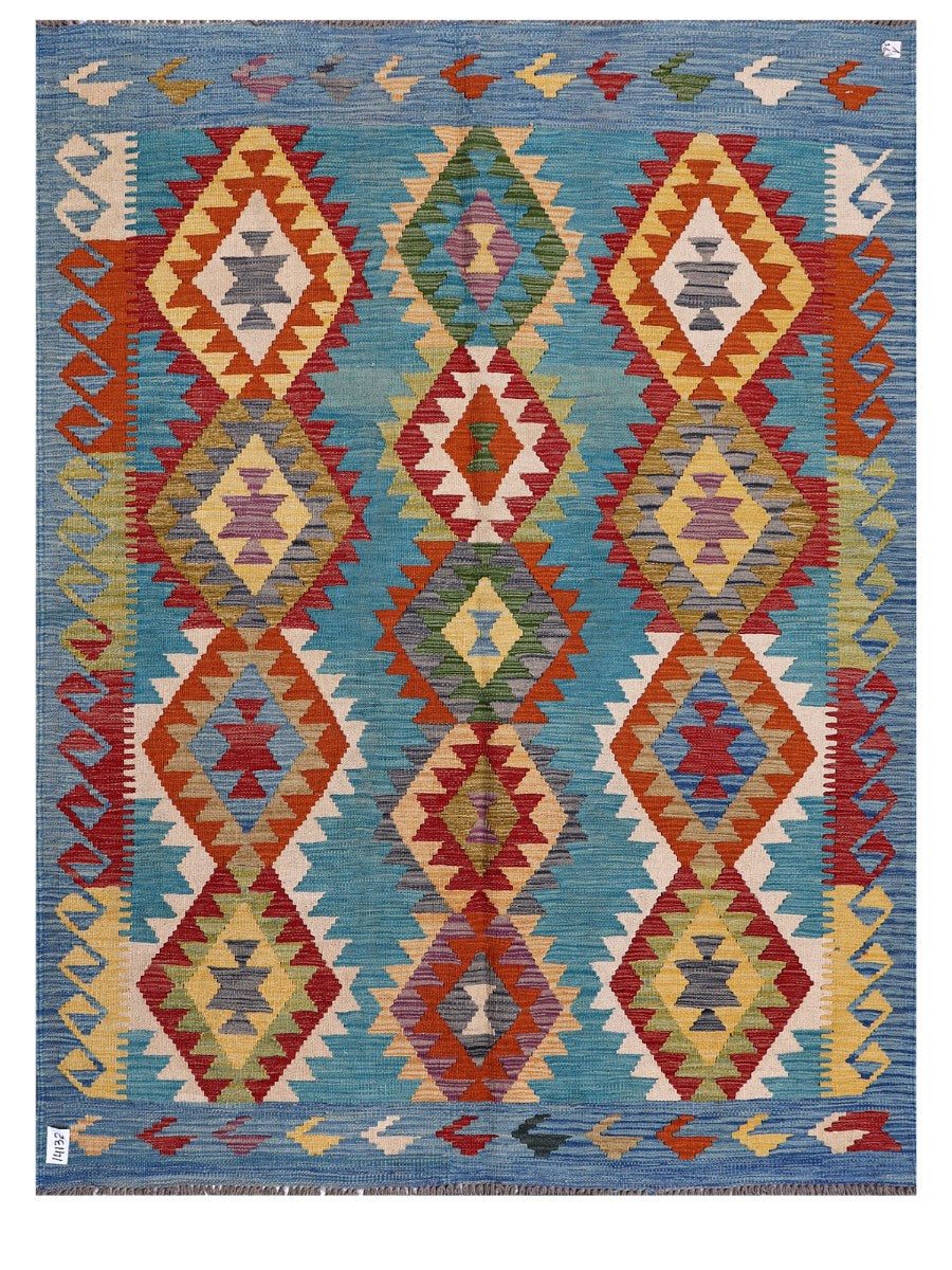 Maimana Afghanistan Kilim Rug - 195 x150 cm - Handmade
