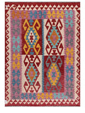 Maimana Afghanistan Kilim Rug - 209 x154 cm - Handmade