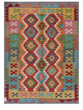Maimana Afghanistan Kilim Rug - 202 x151 cm - Handmade