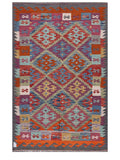Maimana Afghanistan Kilim Rug - 209 x137 cm - Handmade