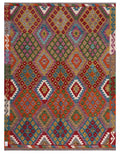 Maimana Afghanistan Kilim Rug - 203 x157 cm - Handmade