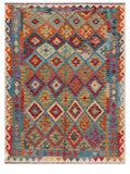 Maimana Afghanistan Kilim Rug - 209 x162 cm - Handmade