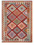 Maimana Afghanistan Kilim Rug - 201 x149 cm - Handmade