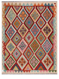 Maimana Afghanistan Kilim Rug - 198 x156 cm - Handmade