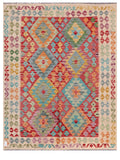Maimana Afghanistan Kilim Rug - 198 x157 cm - Handmade
