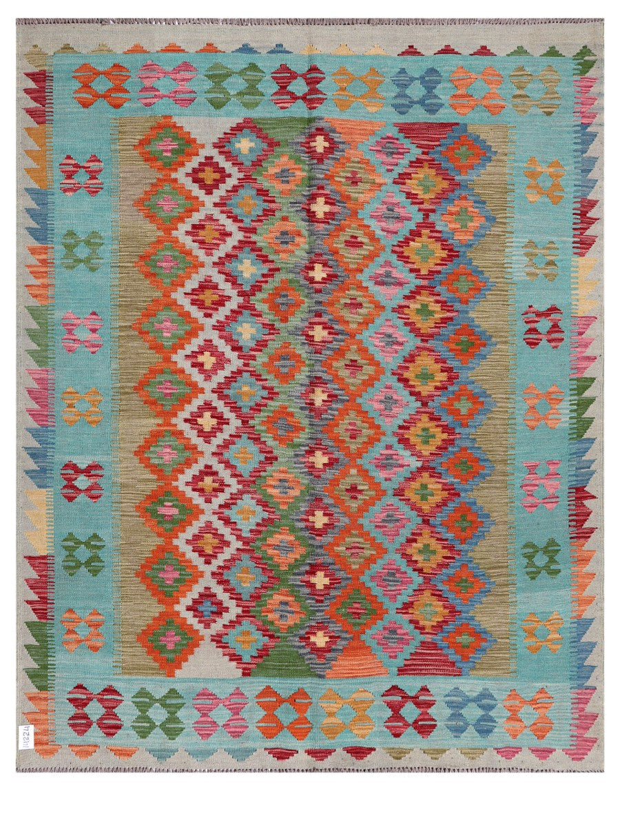 Maimana Afghanistan Kilim Rug - 199 x160 cm - Handmade